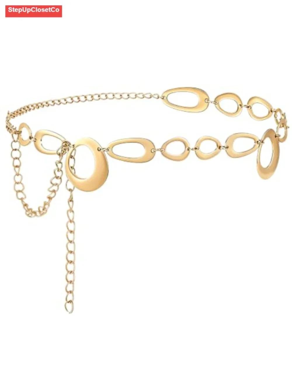 Gold Circle Belt Chain Multilayer Western Waist Chain Belt for Women Boho